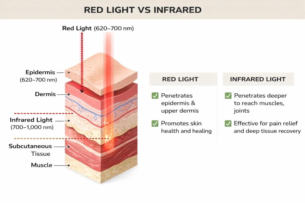 Comparison: Wavelengths & Benefits